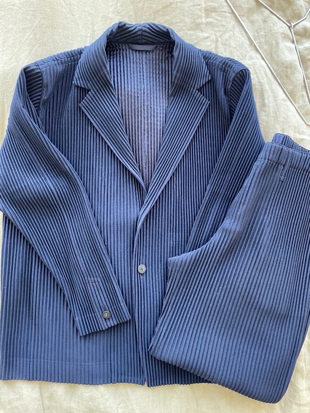 Issey Miyake Homme Plisse Set-up Size 3 Navy Color 75